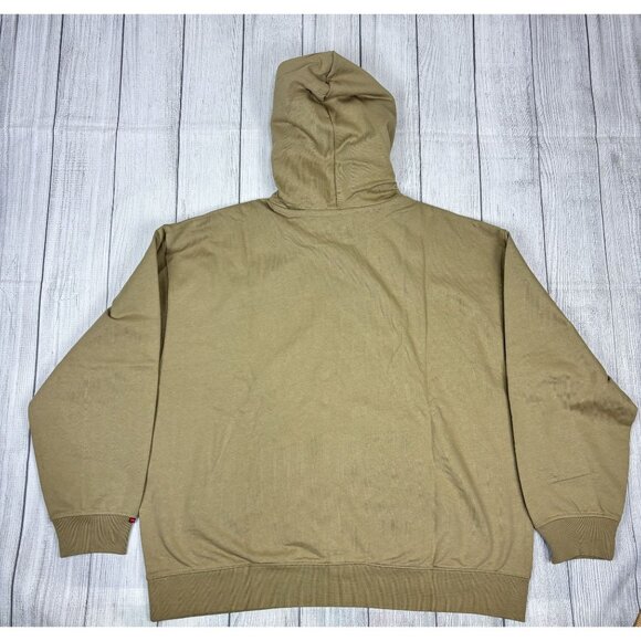 Levis Mens Hoodie XXL Relaxed Fit Tan Sweatshirt NWT. - Picture 2 of 14